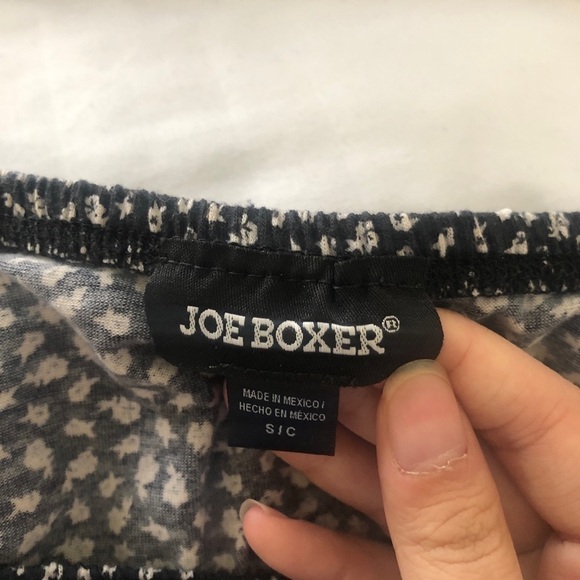 Joe Boxer Black Floral Off the Shoulder Romper - Picture 4 of 5